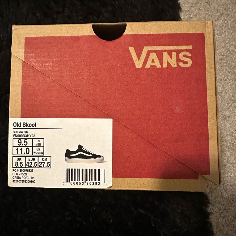 Black/White Vans